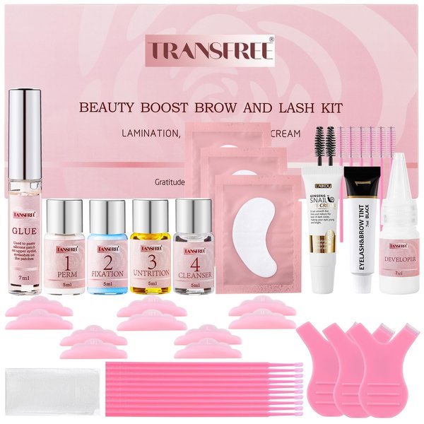 Lash Lift Kit: Brow Lamination DIY Eyelash Perm Tool Kit, laminado de cejas kit profesional, Quality Curled Lashes with Safe and Effective Result