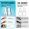 MIZHSE Base and Top Coat Nail Polish Quick Dry, 15ml/0.5oz Basic Nail Polish Non Gel, Air Dry Fast Water-based Nail Polish Protective High-Glossy Shiny Clear Long Lasting Nail Art Manicure at Home