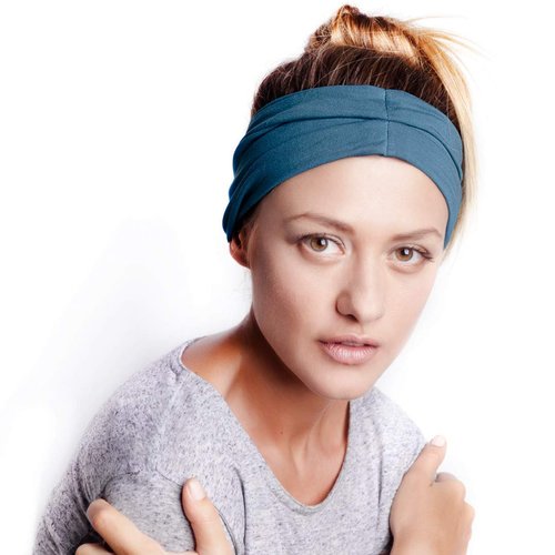 BLOM Non Slip Headbands - Wide Headbands for Women - Yoga Headbands for Women - Workout Headbands for Women - Wear for Fashion, Travel, or Running Multi Style - Gym Wrap