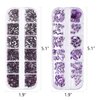 WOKOTO 2 Box 1620 Pieces Purple Nail Rhinestones Flat Back Crystals For Nail Art Diamonds Flatback Rhinestones For Women Acrylic Nails Purple Rhinestones Flatback Eye Gems Glass Rhinestones