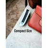 Folding Compact Travel Pocket HAIR BRUSH/COMB, 1 Red 1 White by Le Salon