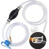 Siphon Hand Pump Manual Fuel Transfer Pump Siphon Hose for Gas Gasoline Petrol Diesel Oil Liquid Water Fish Tank with Durable PVC Hoses,Portable Widely Use