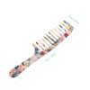 Beaupretty 2PCS Tortoise Wide Comb Hair Detangling Comb Celluloid Acetate French Hair Comb Wide Teeth Pocket Comb Detangler Styling Comb