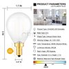 CRLight 2W LED Candelabra Bulb 4000K Daylight White 25W Equivalent 250LM Dimmable, E12 Tiny G14 Frosted Glass LED Globe Bulbs, Chandelier Bathroom Vanity Mirror Light Bulbs, 8 Pack