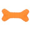 Dog Chew Bones Toy,Latex Squeaky Dog Toy,Pet Puppy Cat Squeaky Chewing Play Toys Bone Shaped Toys for Puppy (Orange)