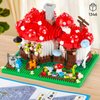 Vziimo Mushroom House Building Set, Creative Mushroom Garden Model Kits for Adults, 1346PCS Micro Bricks Collectible Ideals Gifts for Teens Kids 12+