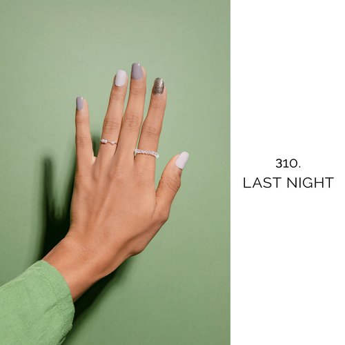 NAILOG Semi Cured Gel Nail Strips (20 Extra Long Nail Polish Strips) │ Long Lasting Gel Nail Stickers, Nail Wraps with Glossy Gel Finishing │Last Night