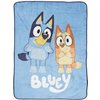 Jay Franco Bluey Again Throw Blanket - Measures 46 x 60 inches, Kids Bedding - Fade Resistant Super Soft Fleece (Official Bluey Product)