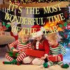 It's the Most Wonderful Time of the Year Banner, Merry Birthday, Happy New Year, Winter Christmas Birthday Party Decorations