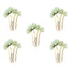 Beaupretty 5 Pieces Jade Flower Hair Pins Women Girls Hair Stick Chinese Retro Chignon Pin Hair Chopsticks Hair Styling Hair Making Accessories for Hanfu Costume(Green)