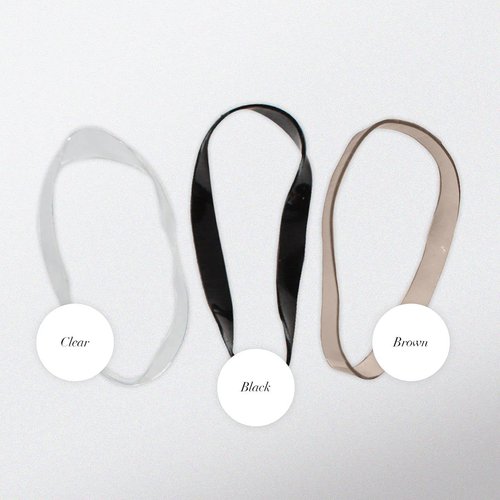 Kitsch No Snag Small Elastic Hair Ties - Rubber Bands for Hair | Baby & Women's Hair Elastics and Bands | 5pack, 500pcs (Brown)