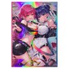 50ct Holographic Flashing (Different Painted Twins) Top Loading Trading Card Sleeves Deck Protector for YuGiOh/Japanese Sized Cards 63x90mm (A16)