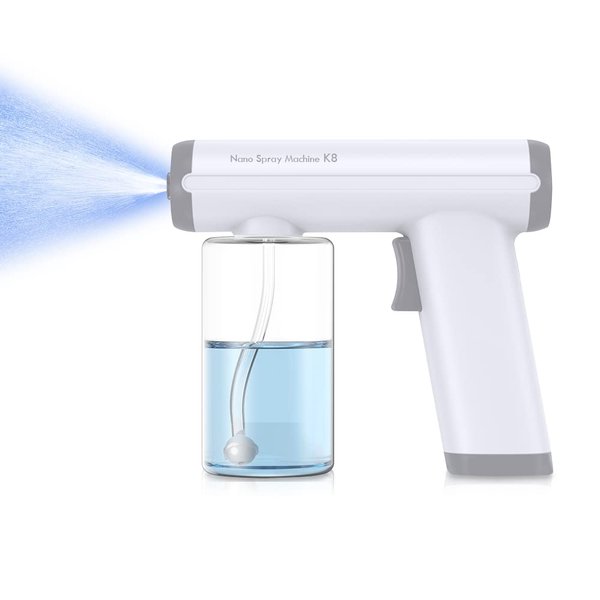 Atomizer Sprayer,Disinfectant Fogger Sanitizer Spray Machine Spray Gun, Electrostatic Sprayer Rechargeable with Blue Light for Touchless Sanitization