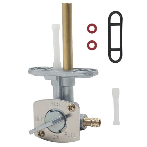 Fuel Petcock Valve for Kawasaki Bayou 220 300, Yamaha YFB250 YFM250 YFM350 TTR90 TTR125 TTR225 TTR230 TTR250 On off Shutoff Switch Valve