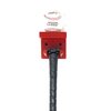 MWCSPORTS Full Size Bat and Ball Rack/Softball Holder Wall Mount Wood Display (Red)