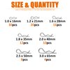 ISPINNER 100pcs 304 Stainless Steel Cotter Pins Assortment Kit, 7 Sizes R Clips for Hitch Pin Lock Systems
