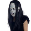 LUOEM Halloween Horror Grimace Ghost Mask Long Wig Hair Grudge Sadako Ghost Wig Creepy Scary Costume Mask for Halloween Party Supply