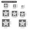 PATIKIL Starfish Stencils, 8 Pcs Beach Ocean Stencils Reusable Plastic for Painting on Wall, Wood, Fabric