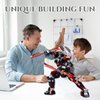 WULOBOOI Mech Robot Building Blocks Sets with 2 Weapons Forms Transforming Dark Wanderer Mech Model Building Toy Kit, 585 Pcs Creative for Adults Men or Boys 8+