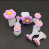 BlingKingdom 16pcs Daisy Toe Separators Silicone for Pedicure Nail Polish Gel Foot Toe Spacers Pedicures Nail Art Tools