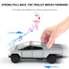 1/32 Pickup Off-Road Vehicle Alloy Car Model Diecast Metal Toy Truck Model Simulation Sound Light Gifts for boy Girl. (Silver)