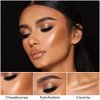 Kaely 2in1 Cream Bronzer Highlighter Stick,Face Shaping Contouring Sticks,Cheek Contour Highlight Palette Kit,maquillaje contorno en crema Bronzing Foundation Stick,Face Brightens & Shades Makeup,05