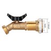 WADEO Brass Rain Barrel Spigot, Rain Barrel Quarter Turn Ball Valve Spigot with Bulkhead Fitting
