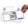 Marketing Holders Window Mount Sign Holder for 8.75 x 4 Inch Permits Certifications and Licenses in Hair Nail Salons and Offices Landscape Double Sided View Clear Acrylic with Suction Cup Hooks