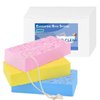 3PCS Exfoliating Bath Sponge, Asian Bath Sponge for Shower, Moisturizer and Exfoliator Body Sponge, Spa Cellulite Massager Dead Skin Sponge Remover for Body
