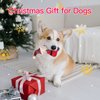 Rypet Pet Christmas Toy Dog Stuffed Squeaky Toys Puppy Durable Plush Toy Santa Dog Toy for Medium Small Dogs