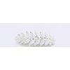 Gold or silver leaf hair clip clamp barrette (Color: Gold)