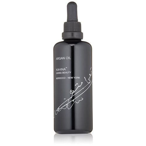 Kahina Argan Oil, 3.3 fl oz - Moisturizes, Improves Elasticity & Calms Skin - Rich in Vitamin E Pure Argan Oil, Fatty Acids & Antioxidants - Light, Non-Greasy Argan Oil for Face Absorbs Easily