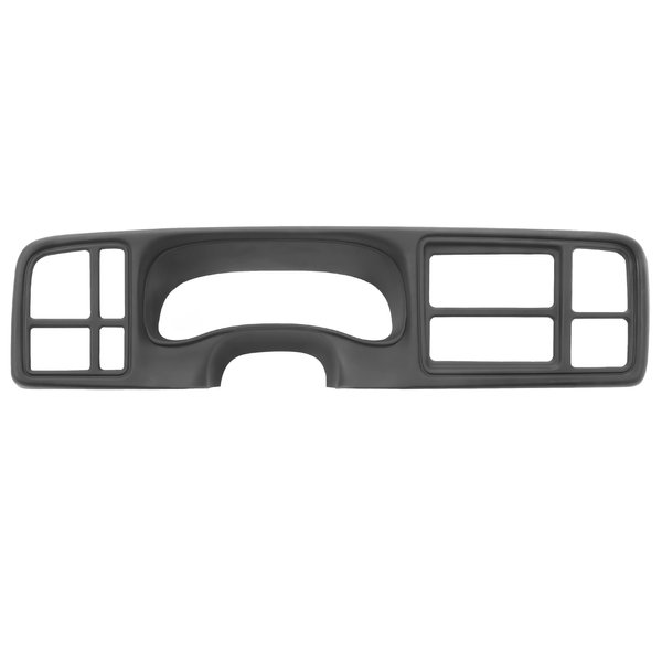 KUAFU Dash Instrument Cluster Bezel 1.5 din radio Compatible with 2003-2007 Chevy Chevrolet Silverado Suburban Tahoe GMC Sierra Dashboard Trim Replacement ABS Plastic Painted Gray