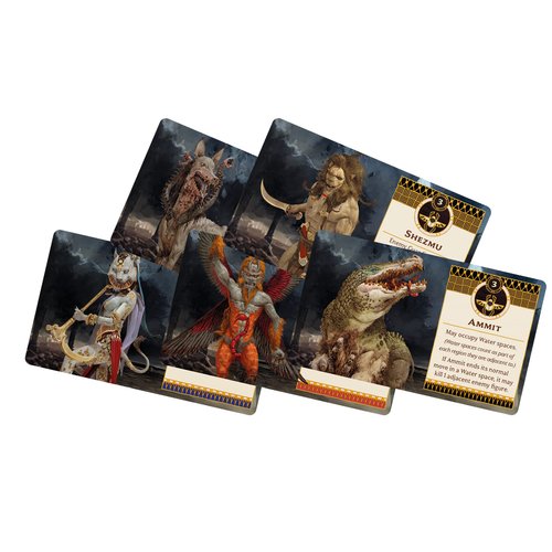 Ankh Gods of Egypt Board Game Guardians EXPANSION - Harness Divine Allies with Unique Abilities, Strategy Game for Kids and Adults, Ages 14+, 2-5 Players, 90 Minute Playtime, Made by CMON