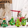 Qyeahkj 30 Sets Christmas Tree DIY Craft Kit for Kids Toddlers Christmas 3D Art Project Paper Ornaments Making Crafts for Preschool Kids Ages 4-8, 8-12 for Xmas New Year Party Favors, 6 Styles