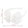 MEEDEE White Bow Headband Toddler Headband Big Bow Grosgrain Ribbon Hair Hoop Headband for Girls Toddlers Girls Kids Party Decoration Cosplay Costume Headwear Makeup Handmade Hair Band