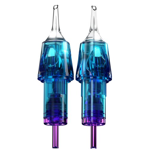 CNC Tattoo Cartridge Needles 20Pcs #10(3RL) Bugpin 0.3mm Round Liner X-Taper Disposable Cartridges with Membrane EN04C-20-1003RL-X