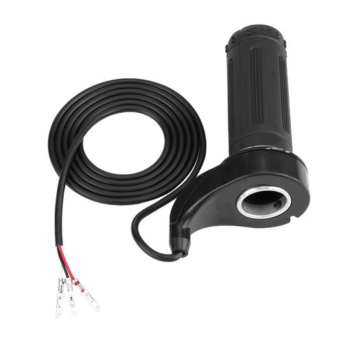 KIMISS Motorcycle Accelerator, Universal Electric Scooter Twist Speed Throttle Grip with 3 Wires 12, 24, 36, 48V