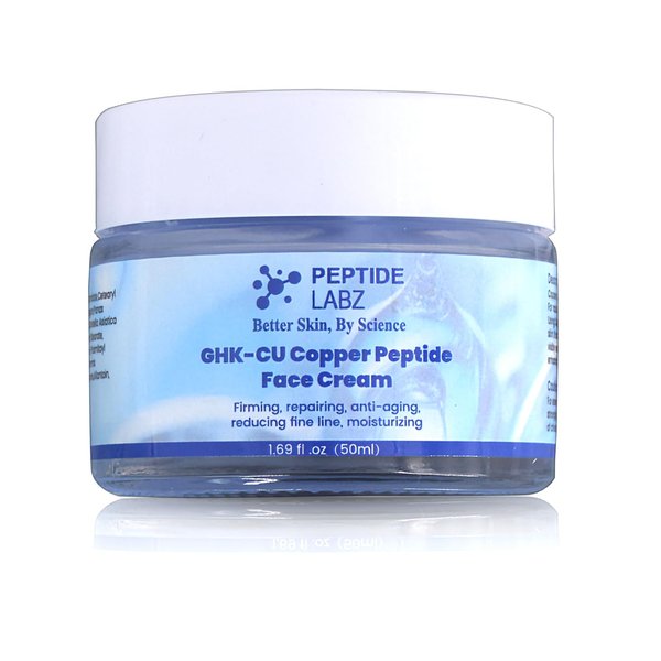 Copper Peptide GHK-Cu Face Cream Anti Wrinkle 1.7 fl oz Anti Aging, Repair, and Firming Daily Face Cream