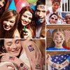 12 Sheets 4th of July Temporary Tattoos for Kids Adult, 4th of July Gnomes Party Supplies Favors Decorations Patriotic USA American Flag Fake Tattoos Stickers Independence Day Goody Bag Stuffers