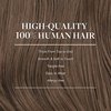 GOO GOO Clip in Hair Extensions Real Human Hair, 16inch 120g 7Pcs, 5 Light Ash Brown, Remy Human Hair Extensions Clip ins for Women, Natural Human Hair