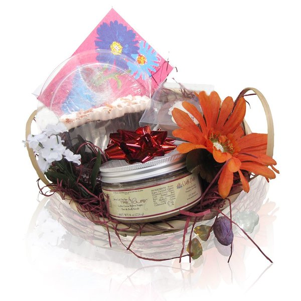 Happy Birthday Gift Basket for Women-Chocolate Spa Products