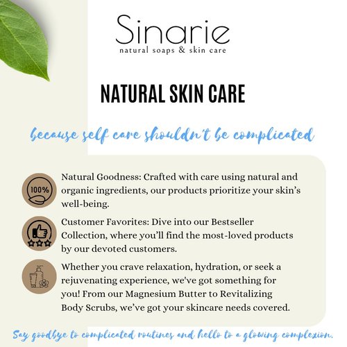 Sinarie Soaps Hazelnut Coffee Exfoliating Bar Soap - Natural Skincare with Nourishing Oils and Rich Aroma - Gentle Scrub for Smooth Skin - Cleansing Bar