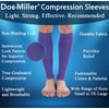 Doc Miller Premium Calf Compression Sleeve 1 Pair 20-30mmHg Strong Calf Support Fashionable Colors Graduated Pressure for Sports Running Muscle Recovery Shin Splints Varicose Veins (Violet, Medium)