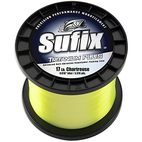 Sufix Tritanium Plus 1-Pound Spool Size Fishing Line (Chartreuse, 14-Pound)