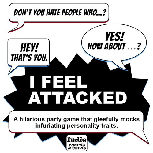 Indie Boards & Cards I Feel Attacked - Hilarious Party Game for Family Board Game Night - Funny Card Games for Teens & Adults, 4-10 Players - from The Publishers of Coup, Avalon and Terraforming Mars