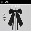 Yimi's Dream Bow Hair Clips, 2PCS 5 Inch Black and White Hair Bows for Women, Girls Hair Accessories Bow Barrettes