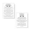 Lash Extension Aftercare Instruction Cards for Clients | Post Card Size 4.25 x 5.5” inches | 30 pack | Minimalist Black and White for Lash Artist Techs Client Business Cards