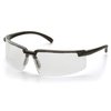 Pyramex Surveyor Clear Anti-Fog Lens With Black Frame