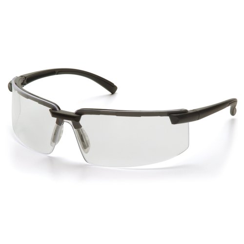 Pyramex Surveyor Clear Anti-Fog Lens With Black Frame